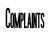 Complaints sign