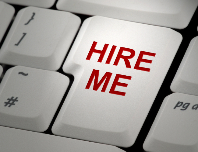Hire me Button