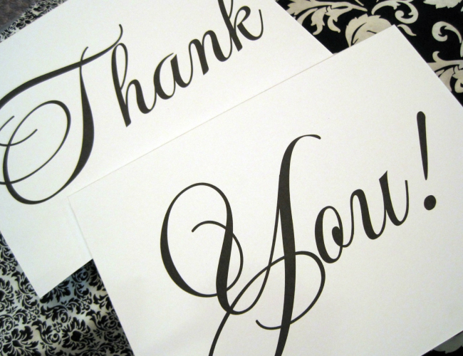 Thank You Card