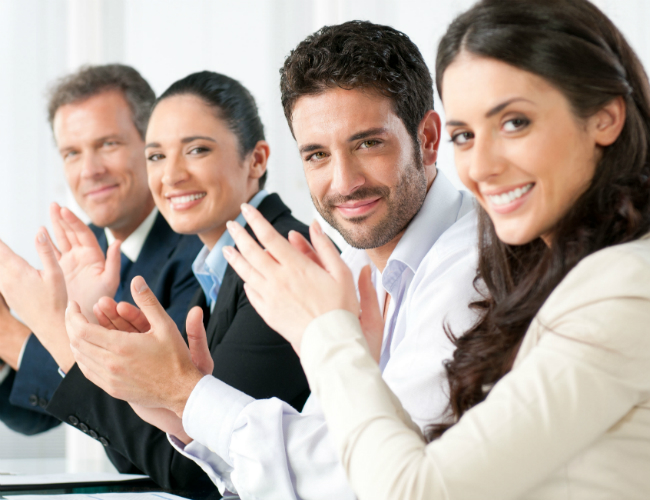 Employees Clapping