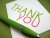 Thank You written on Paper