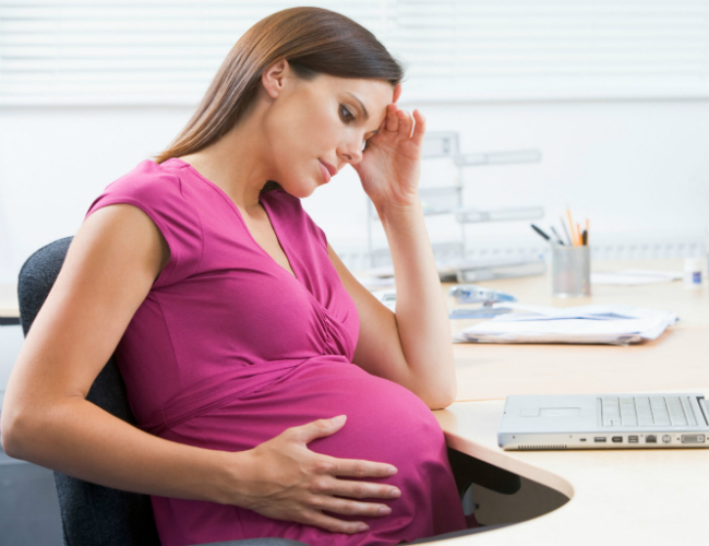 Pregnant Woman at Work